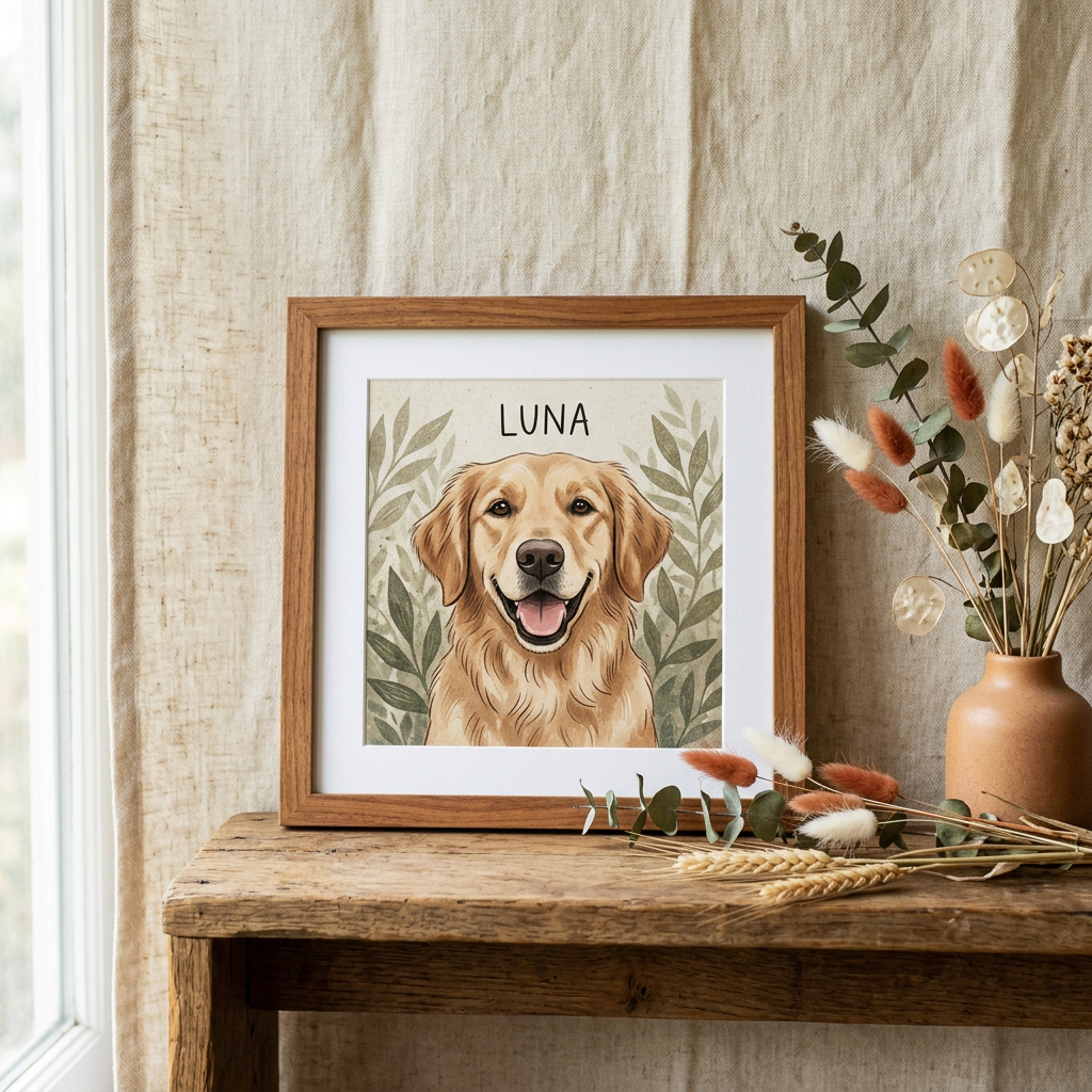 Custom Pet Portrait Print